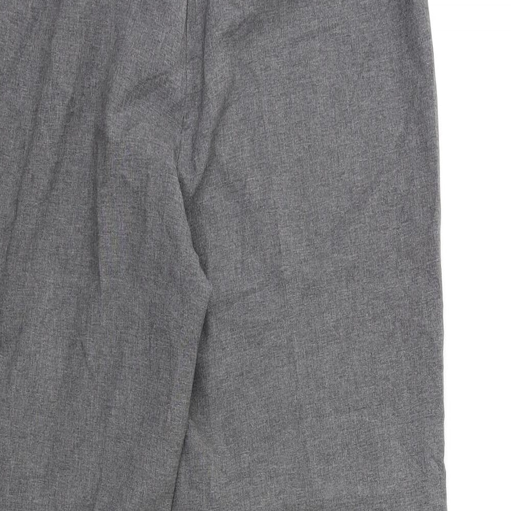 United Colors of Benetton Womens Grey Trousers Size 28 in L29 in