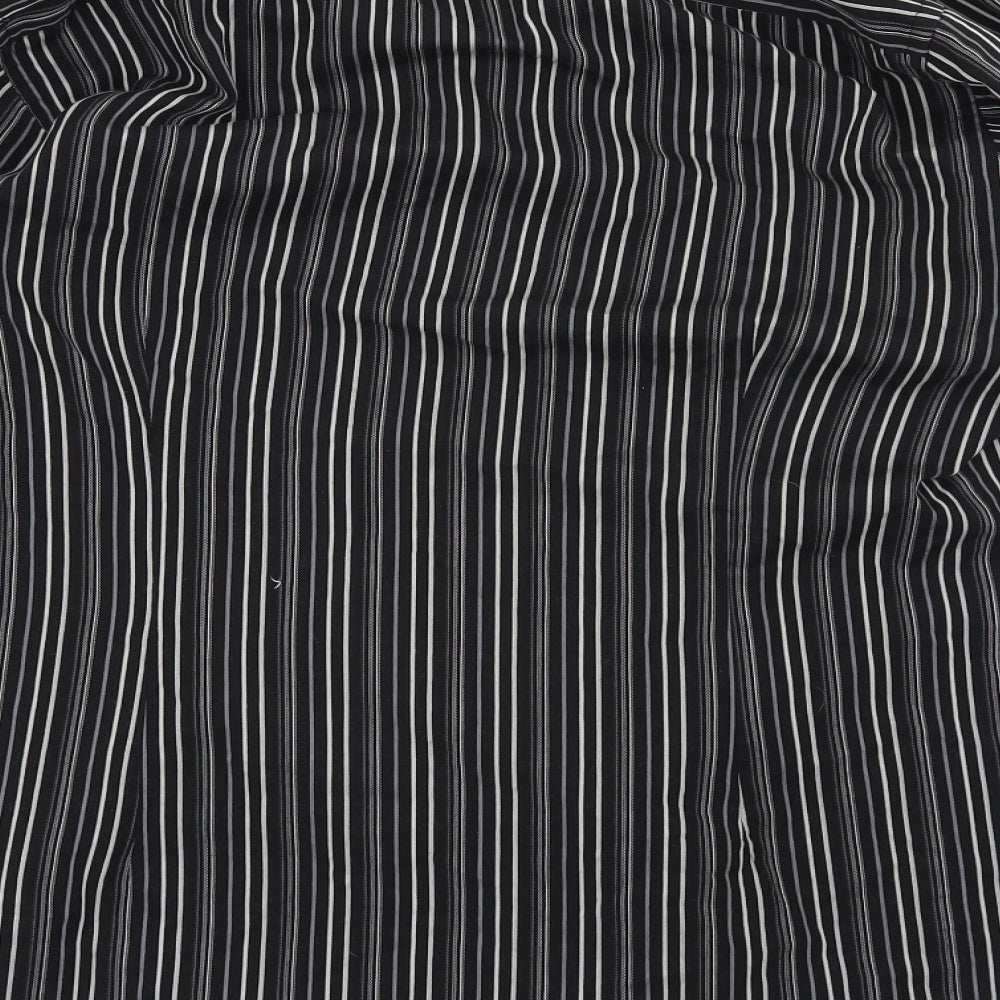 Cedar Wood State Mens Black Striped Button-Up Size M