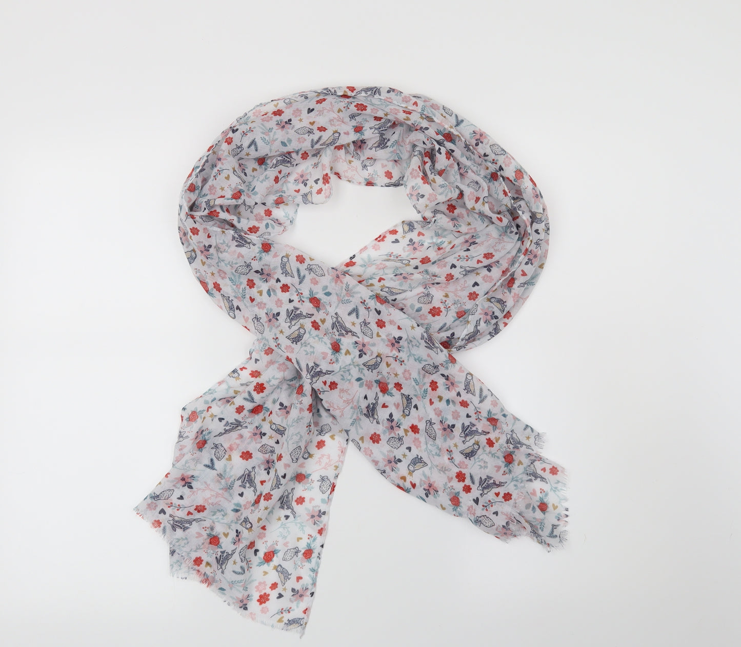 Preworn Womens White Scarf