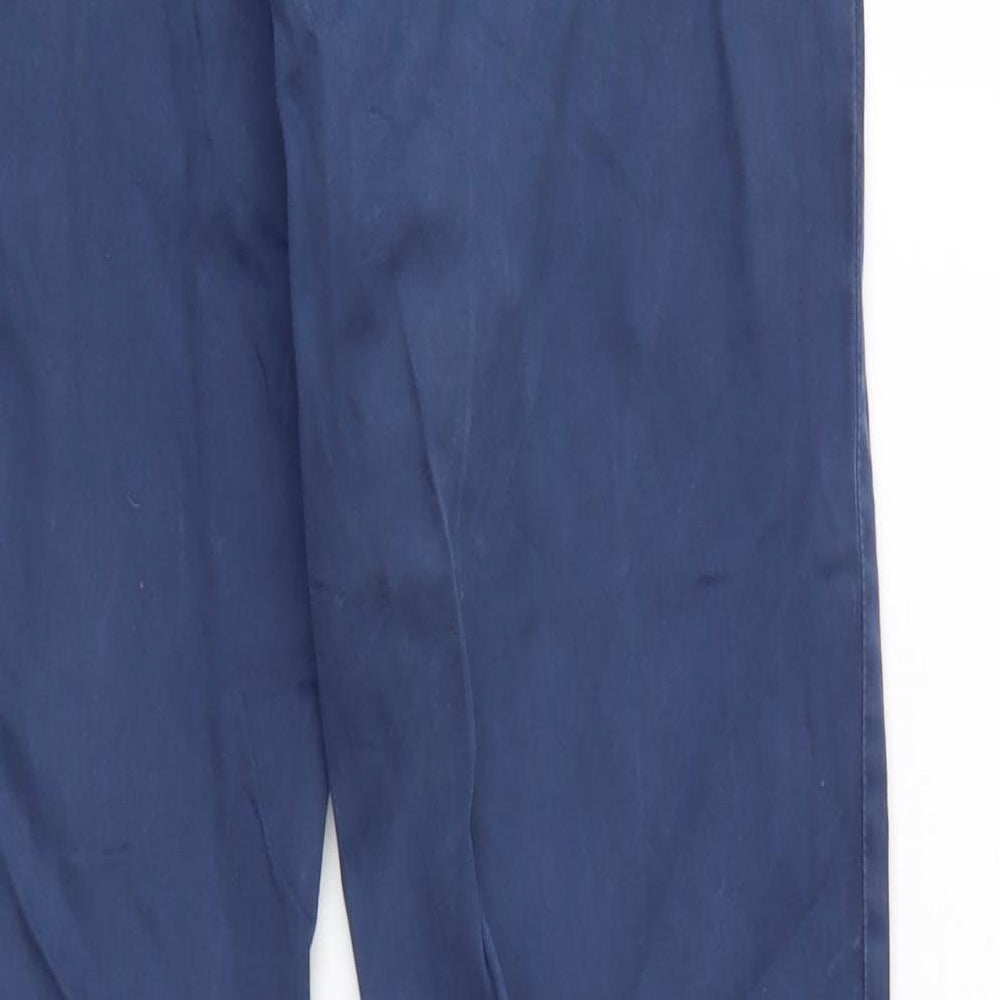 z1975 Womens Blue Chino Trousers Size 10 L28 in
