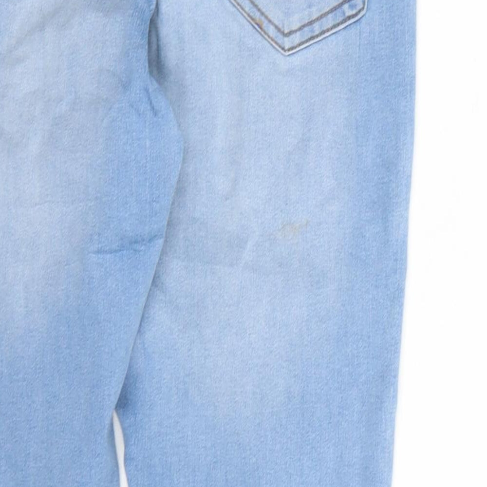 Denim & Co. Womens Blue Denim Skinny Jeans Size 10 L27 in