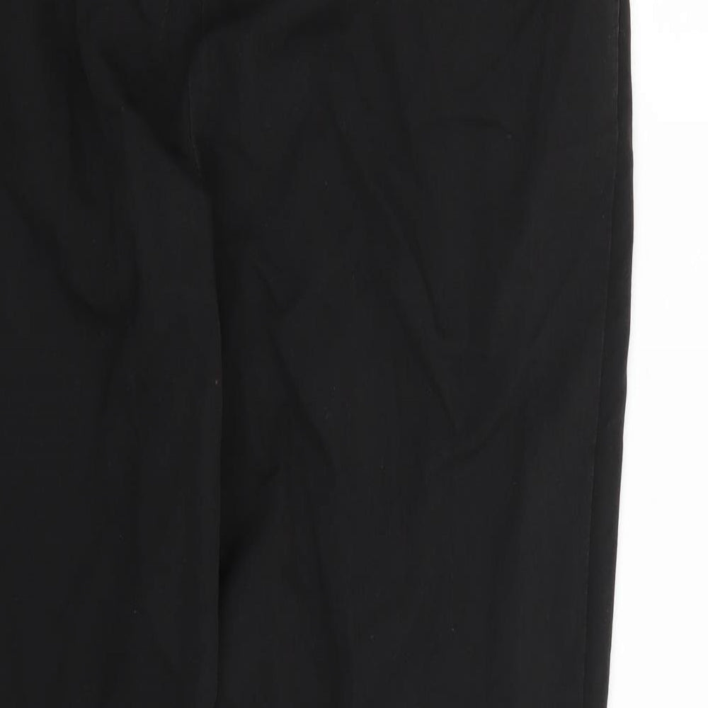 Warehouse Womens Black Rayon Dress Pants Trousers Size 12 L28 in
