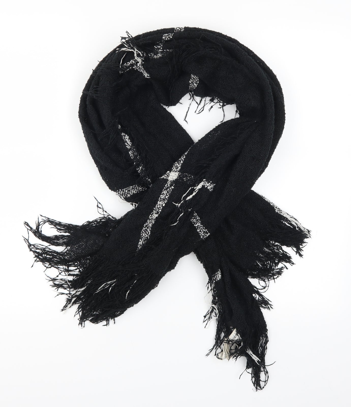 FOREVER 21 Womens Black Check Scarf