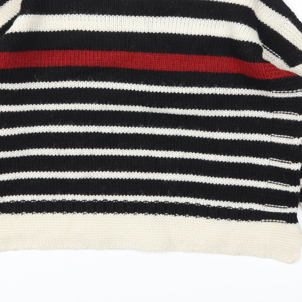Topshop Womens Multicoloured Striped Pullover Jumper Size 10