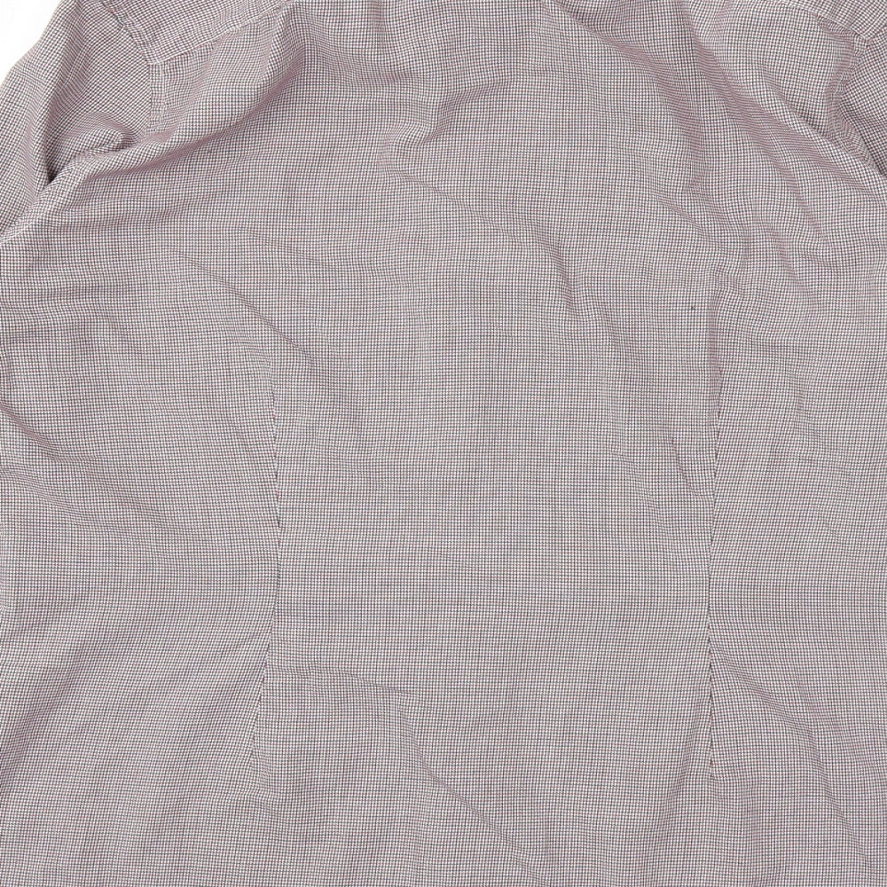 Next Mens Red Check T-Shirt Size 16
