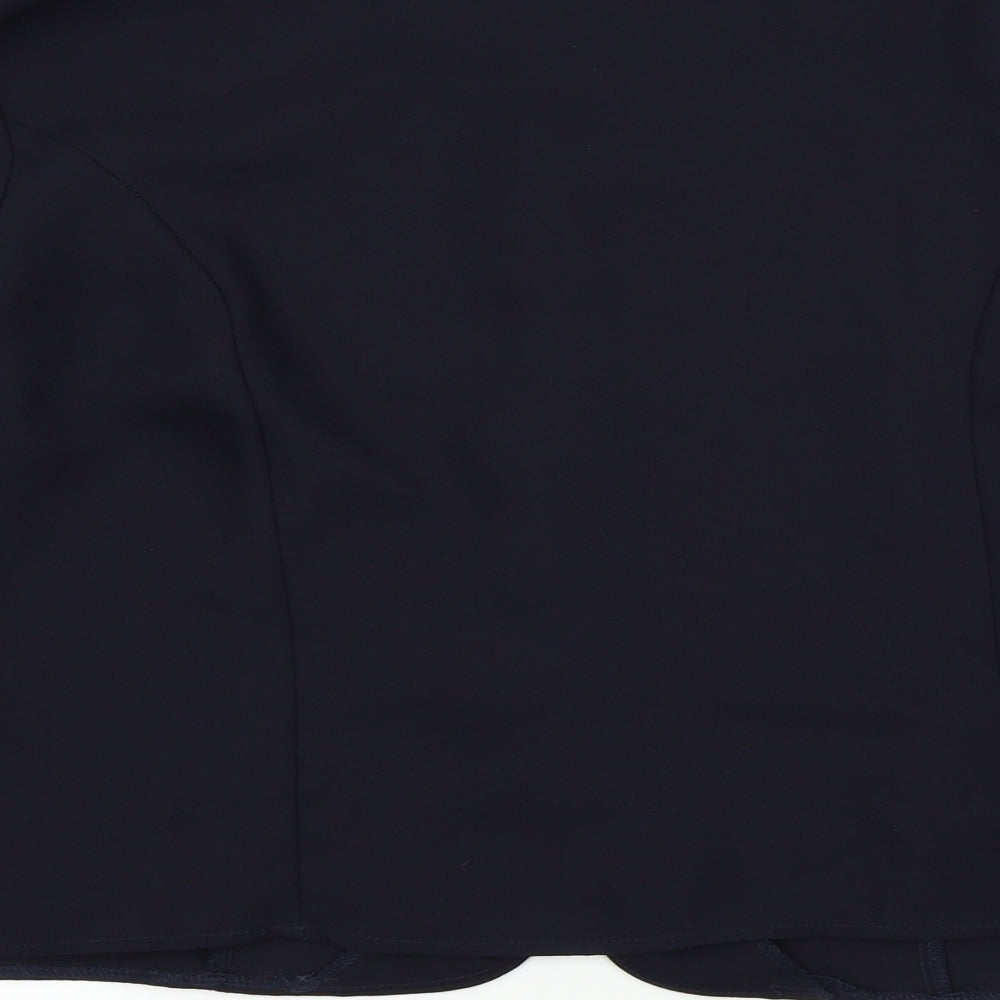 Berkertex Womens Blue Colourblock Basic Button-Up Size 18