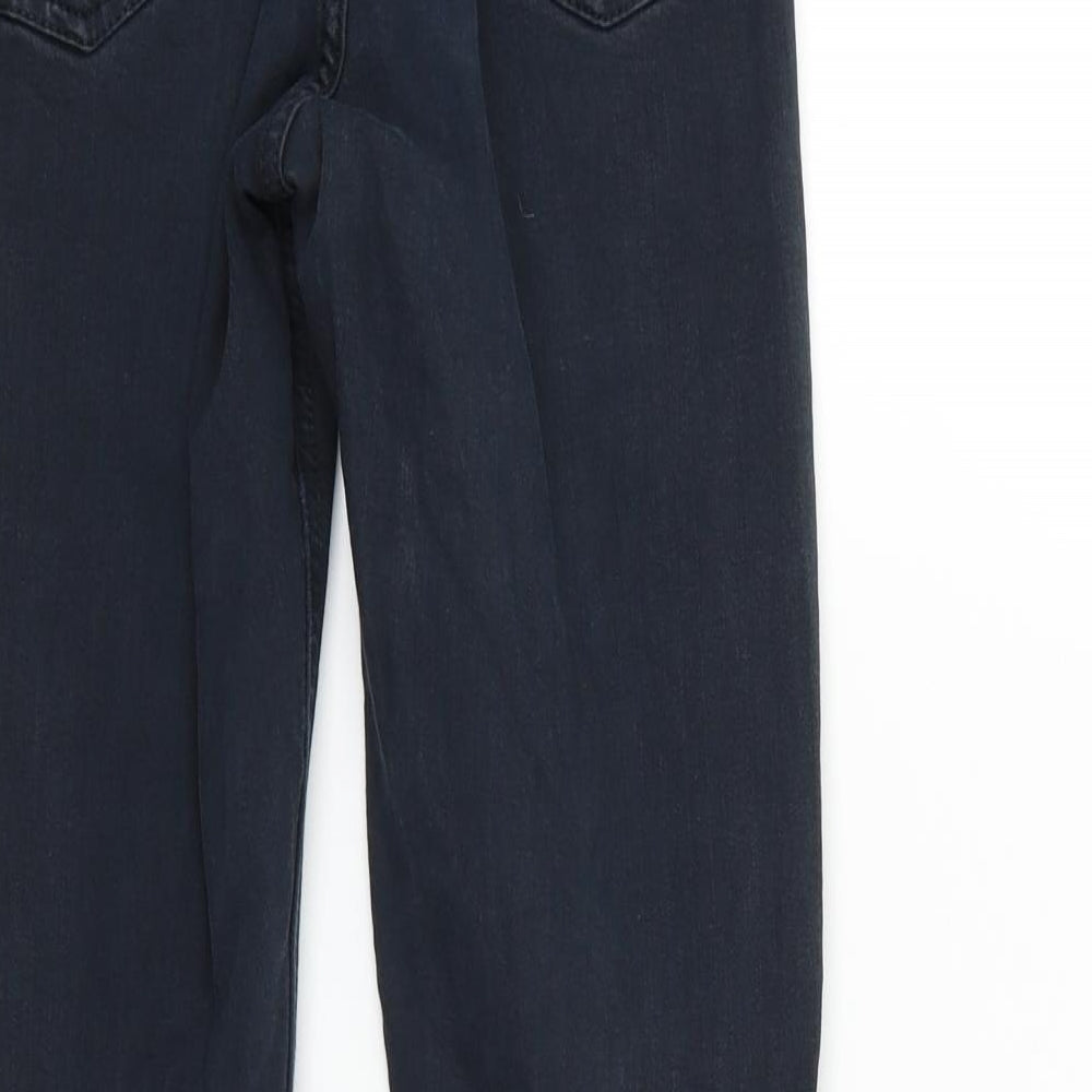 Topshop Womens Black Trousers Size S L26 in