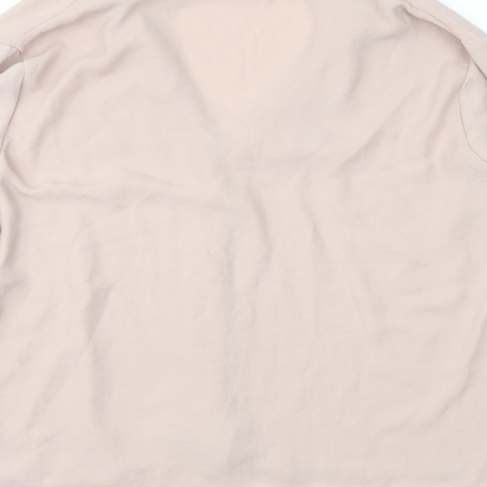 New Look Womens Beige Basic Blouse Size 14
