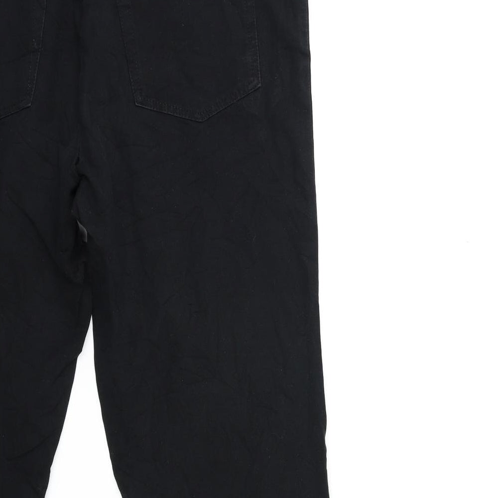 SHE Womens Black Denim Tapered Jeans Size 14 L26 in
