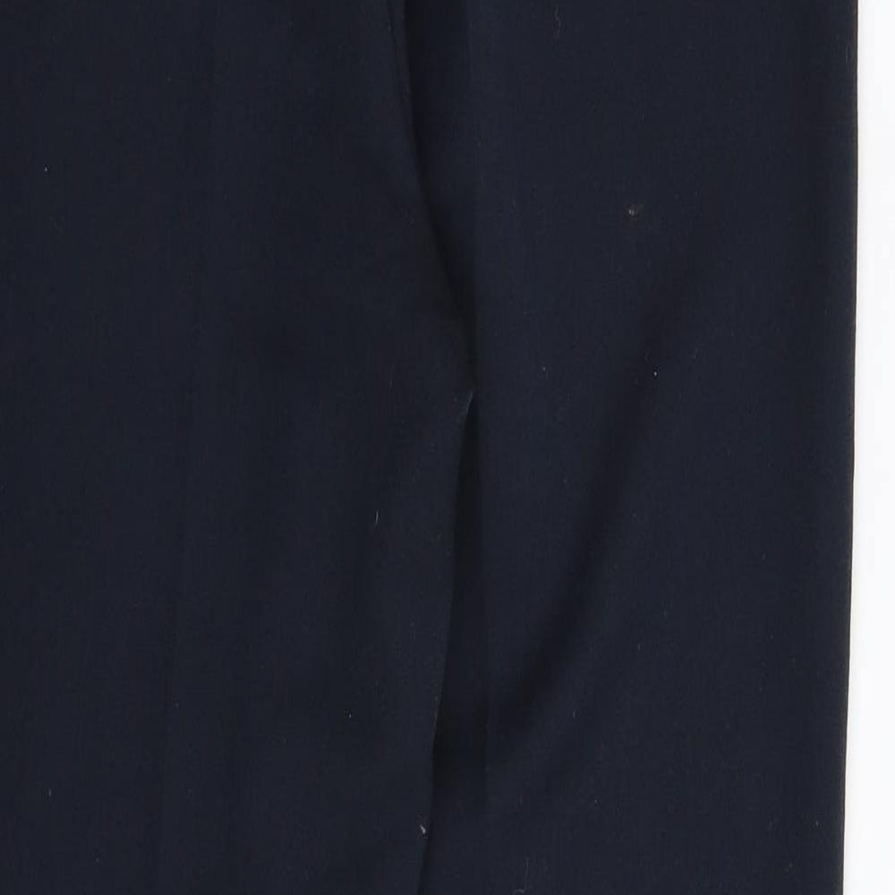 Poppy Womens Blue Trousers Size 12 L29 in