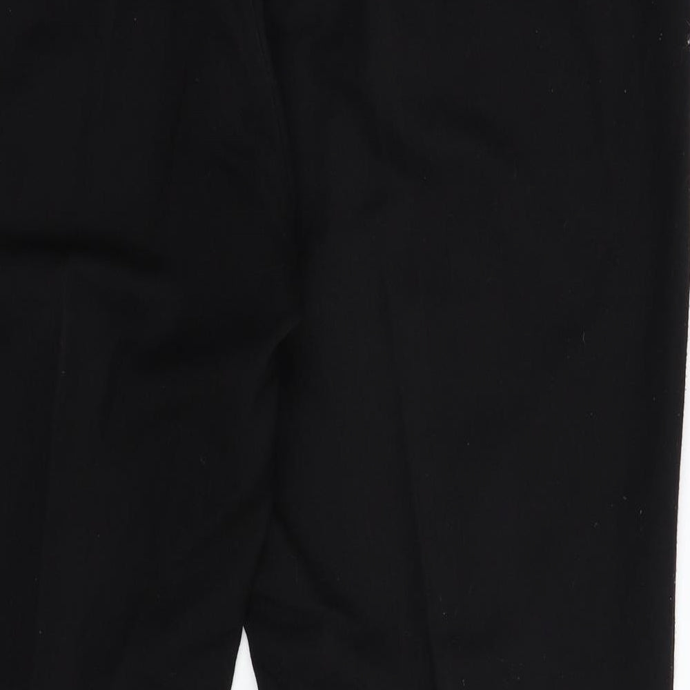 Preworn Womens Black Trousers Size 14 L29 in
