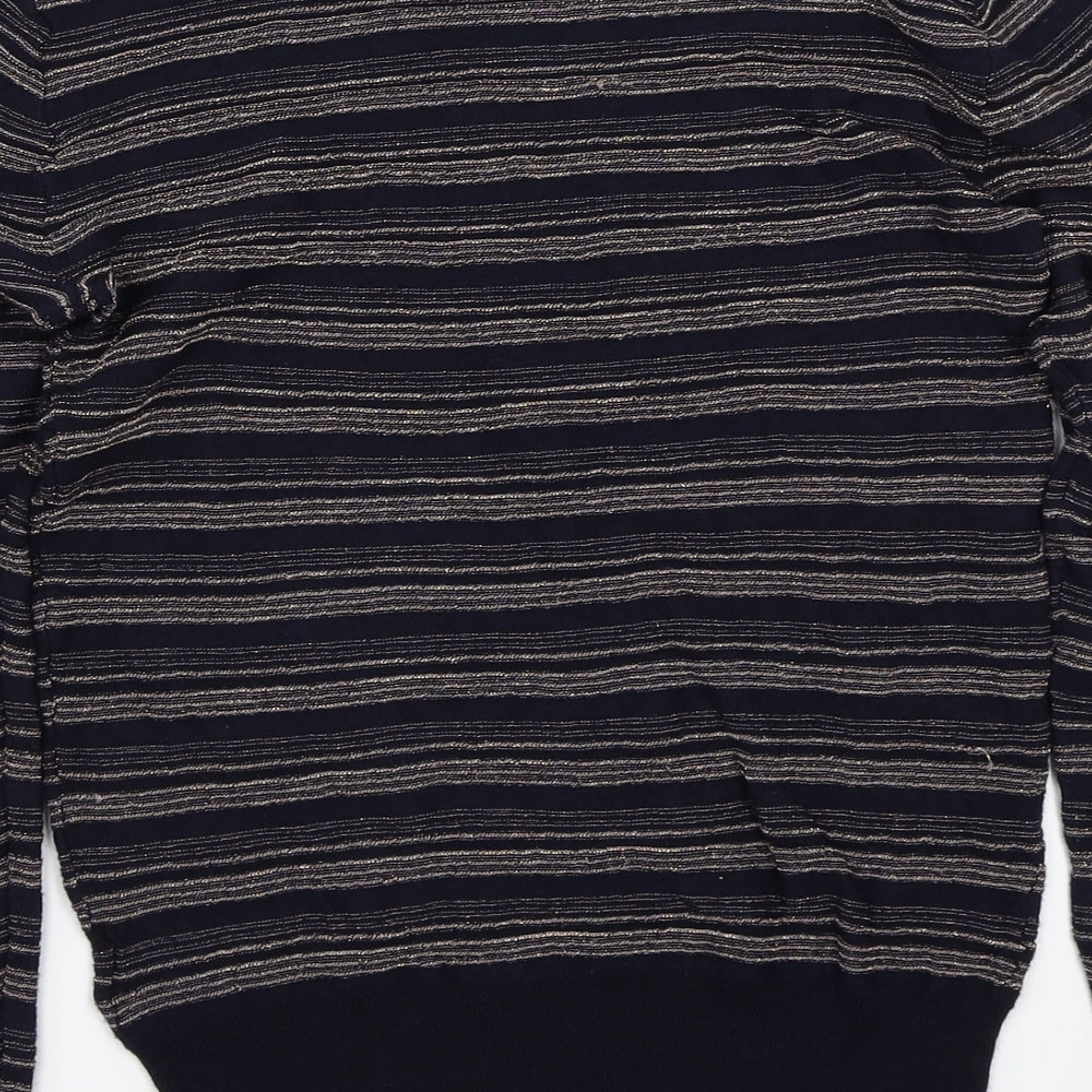 NEXT Womens Blue Striped Pullover Jumper Size 8