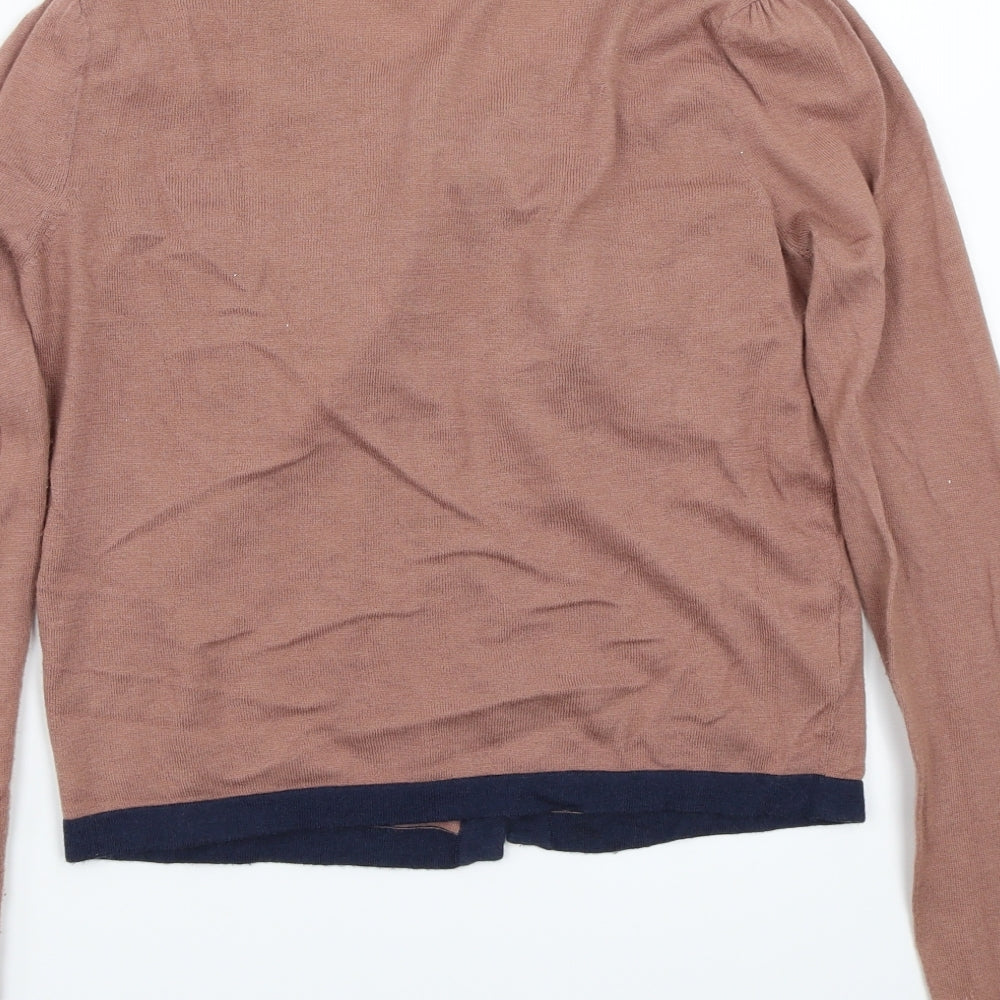 Saint Tropez Clothing Womens Brown Cardigan Jumper Size S
