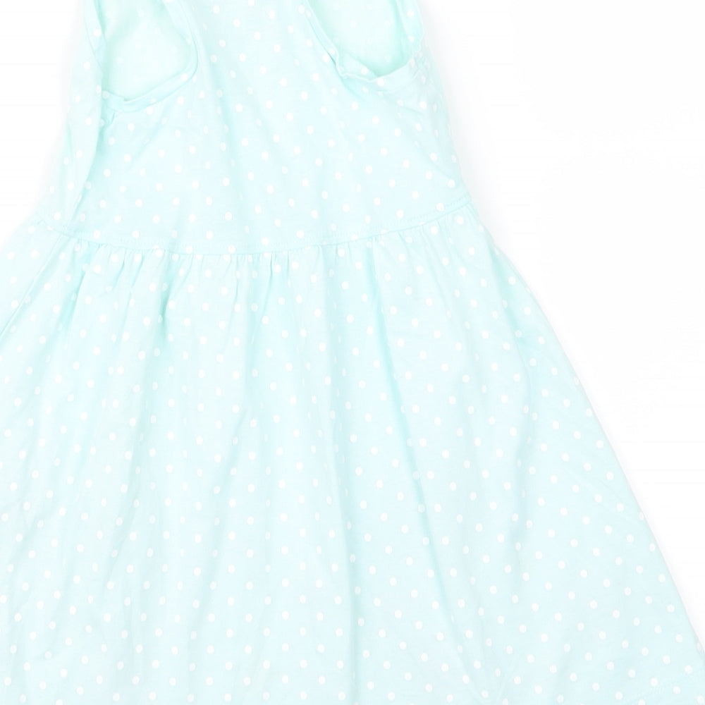 bluezoo Girls Blue Polka Dot Cami Pyjama Top Size 2 Years - mermaid