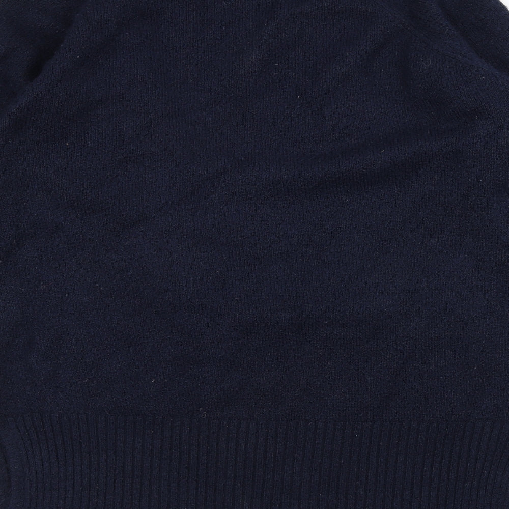 George Womens Blue Knit Jacket Coatigan Size M