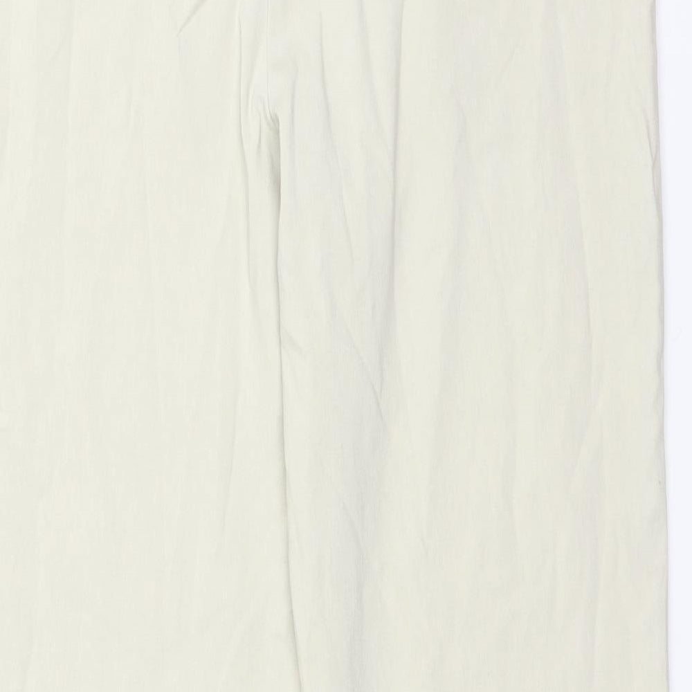Delta Burke Womens Ivory Trousers Size 34 in L28 in
