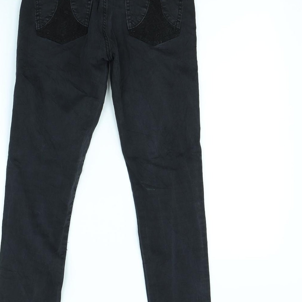 MOTIVI Womens Black Skinny Jeans Size 26 in L29 in