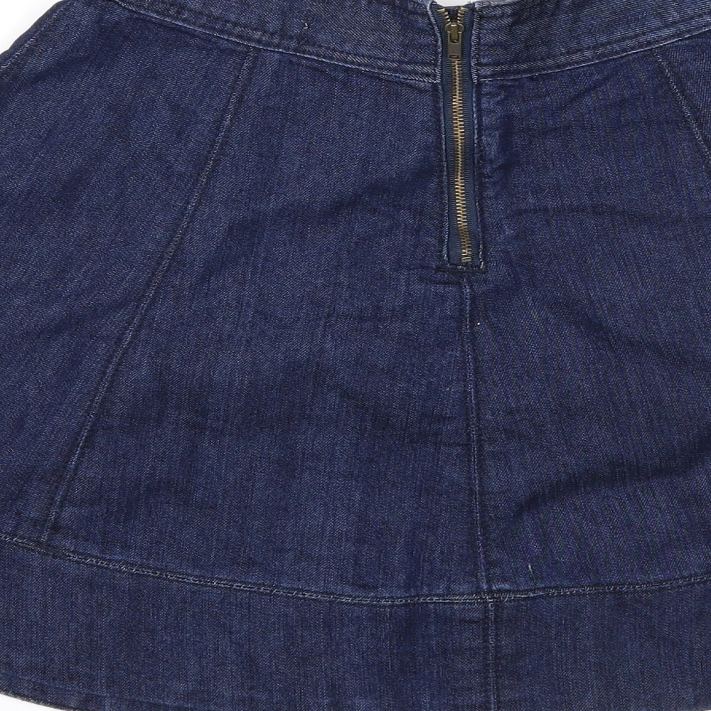 Internacionale Womens Blue Denim Flare Set Size 8