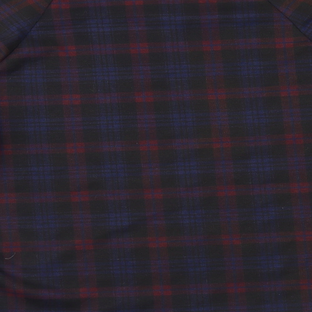 New Look Womens Purple Check Basic Blouse Size 10