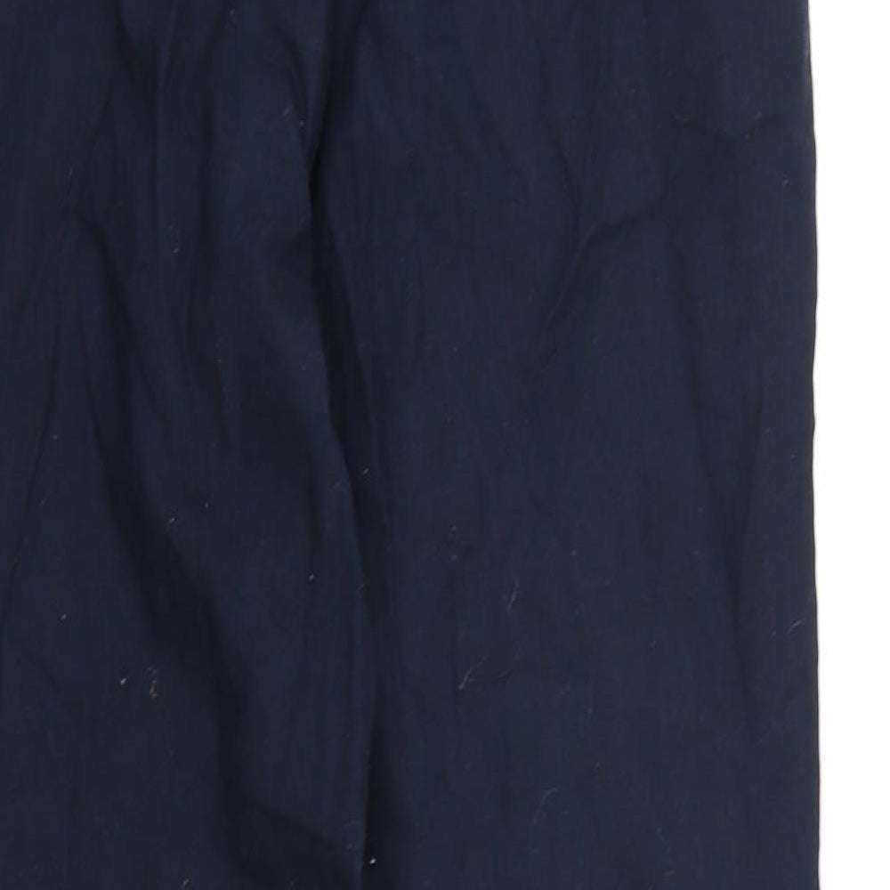 H&M Womens Blue Trousers Size XS L28 in