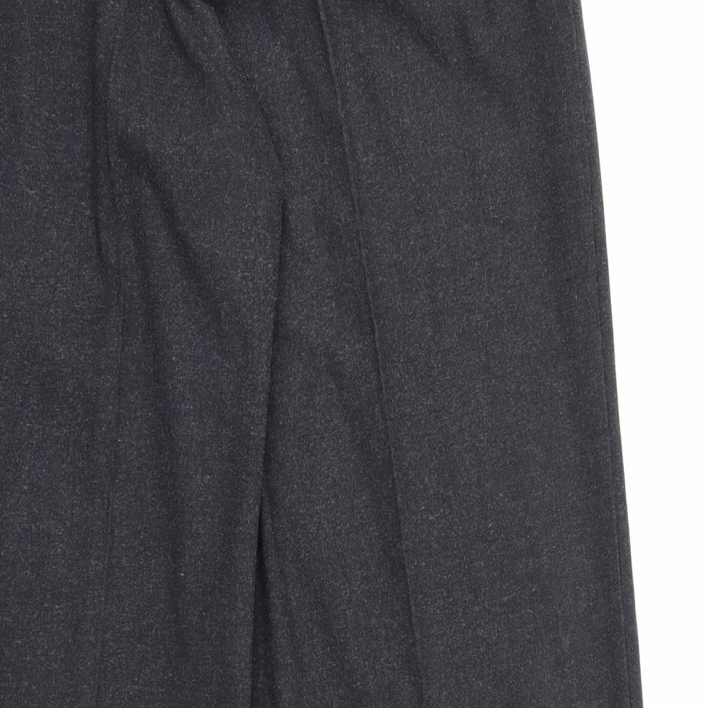 Evie Collection Womens Grey Rayon Dress Pants Trousers Size 14 L32 in