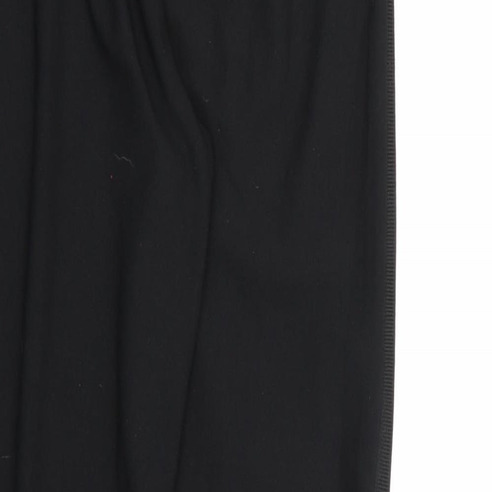 PRETTYLITTLETHING Womens Black Rayon Jogger Trousers Size 10 L27 in