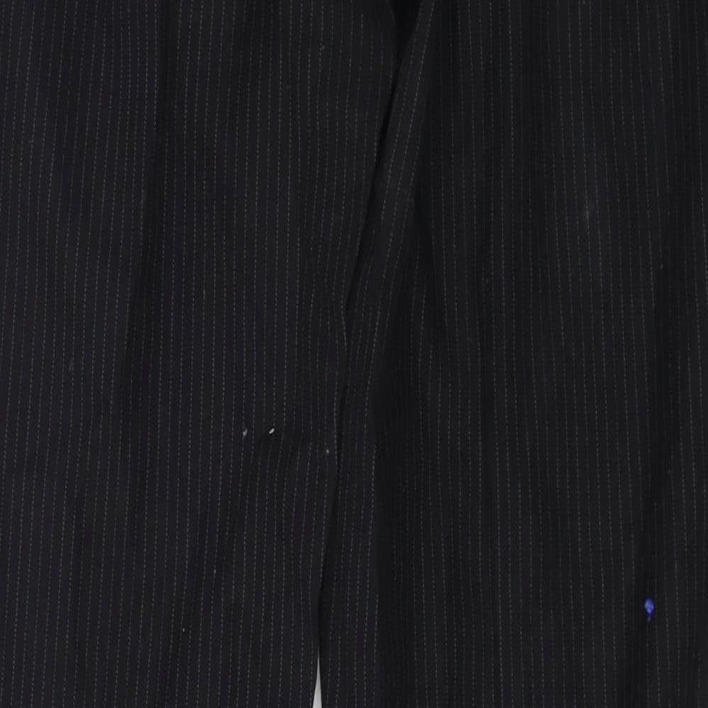 Kookai Mens Black Striped Trousers Size 32 in L27 in