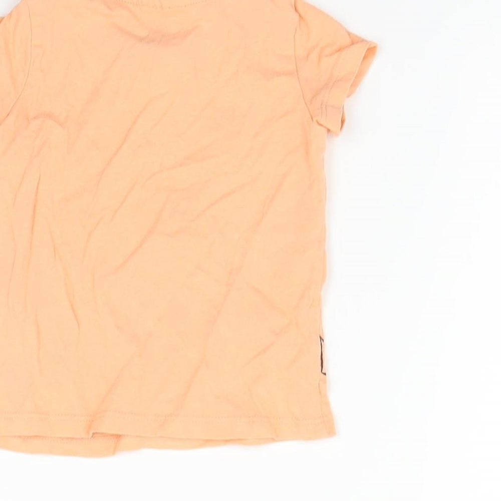 so cute Orange Basic T-Shirt Size 6-9 Months - squid