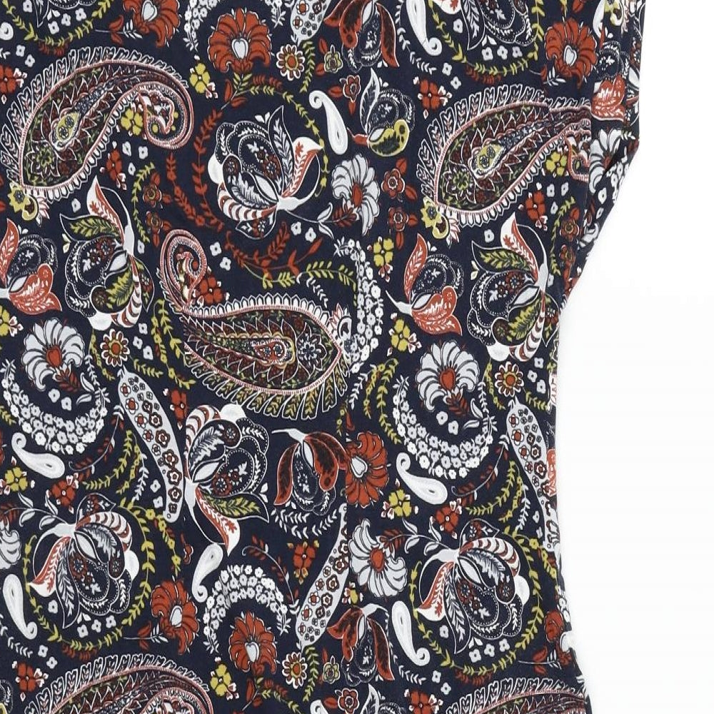 NEXT Womens Blue Geometric Fit & Flare Size 12