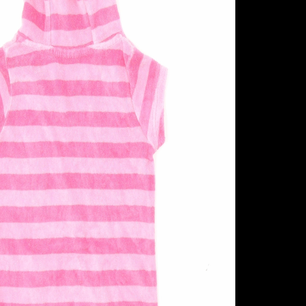 Pumpkin Patch Girls Pink Striped Jumper Dress Size S