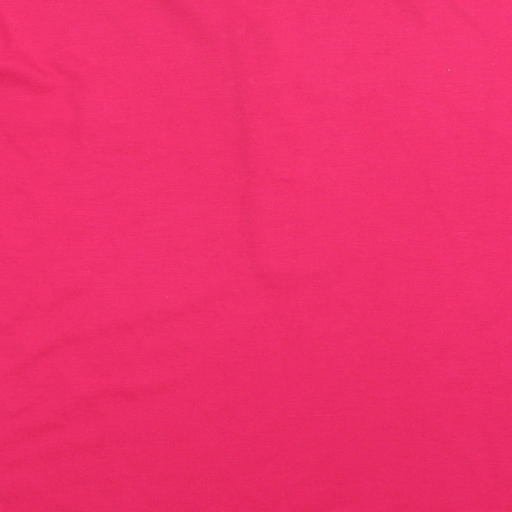 Canada Womens Pink Basic T-Shirt Size 16
