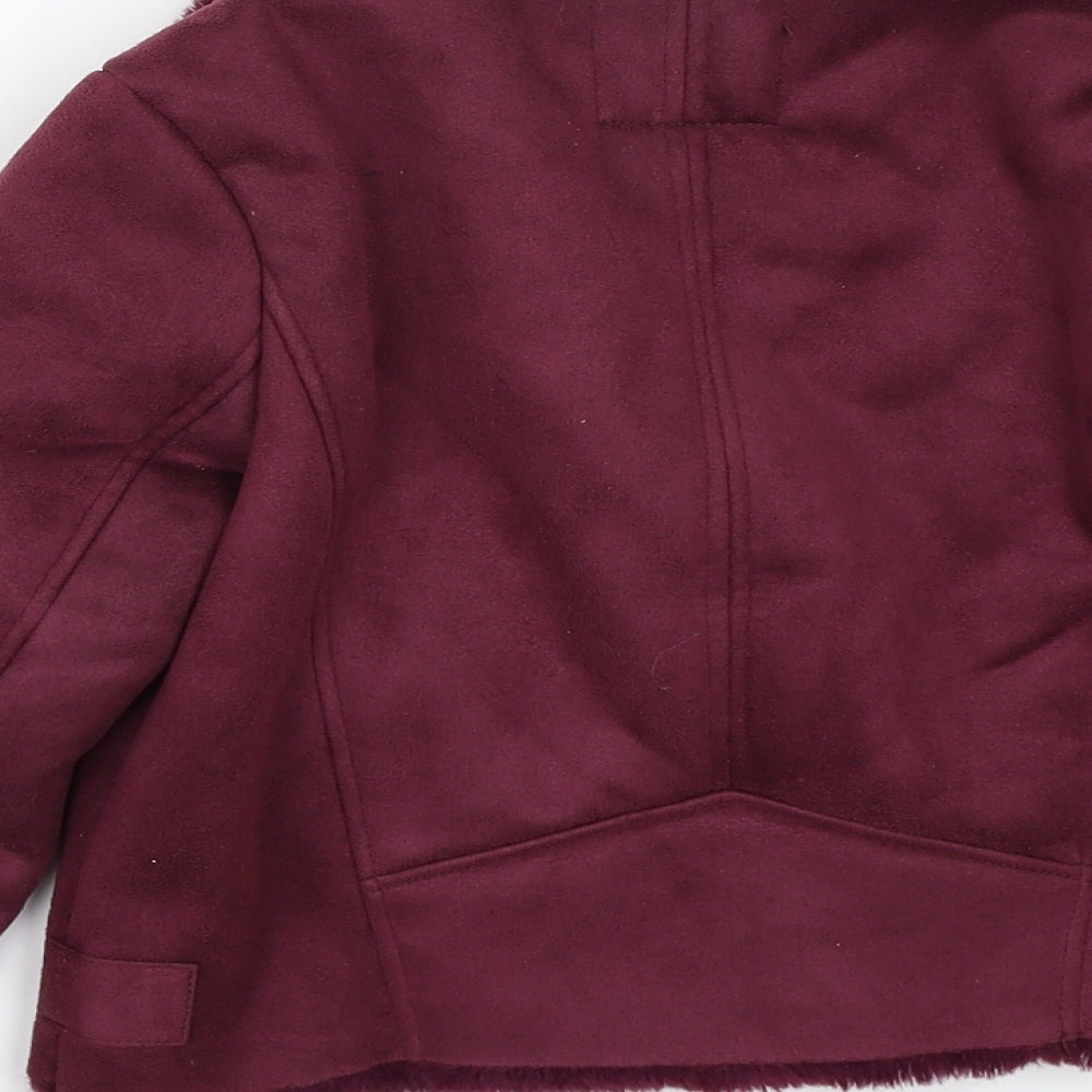 River Island Girls Purple Jacket Coat Size 7-8 Years