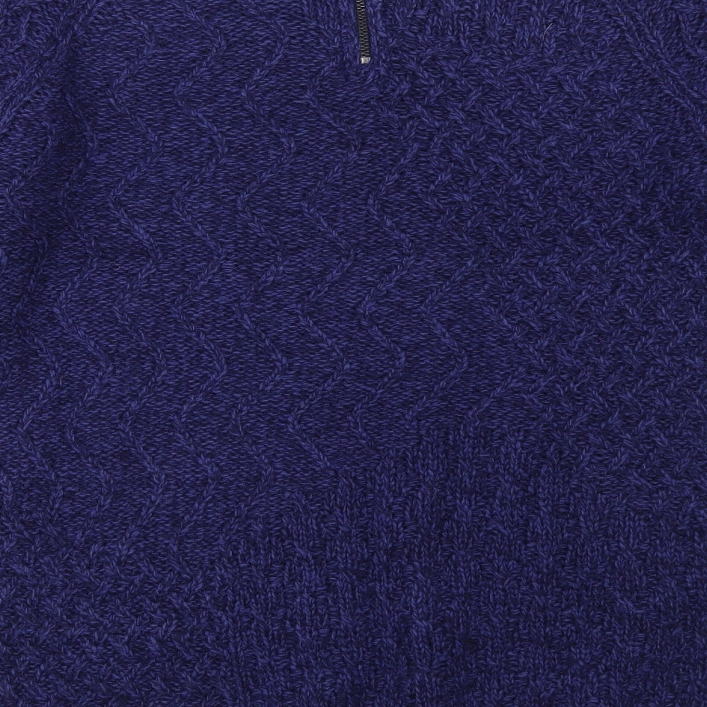 Ellen Reyes Womens Blue Pullover Jumper Size M