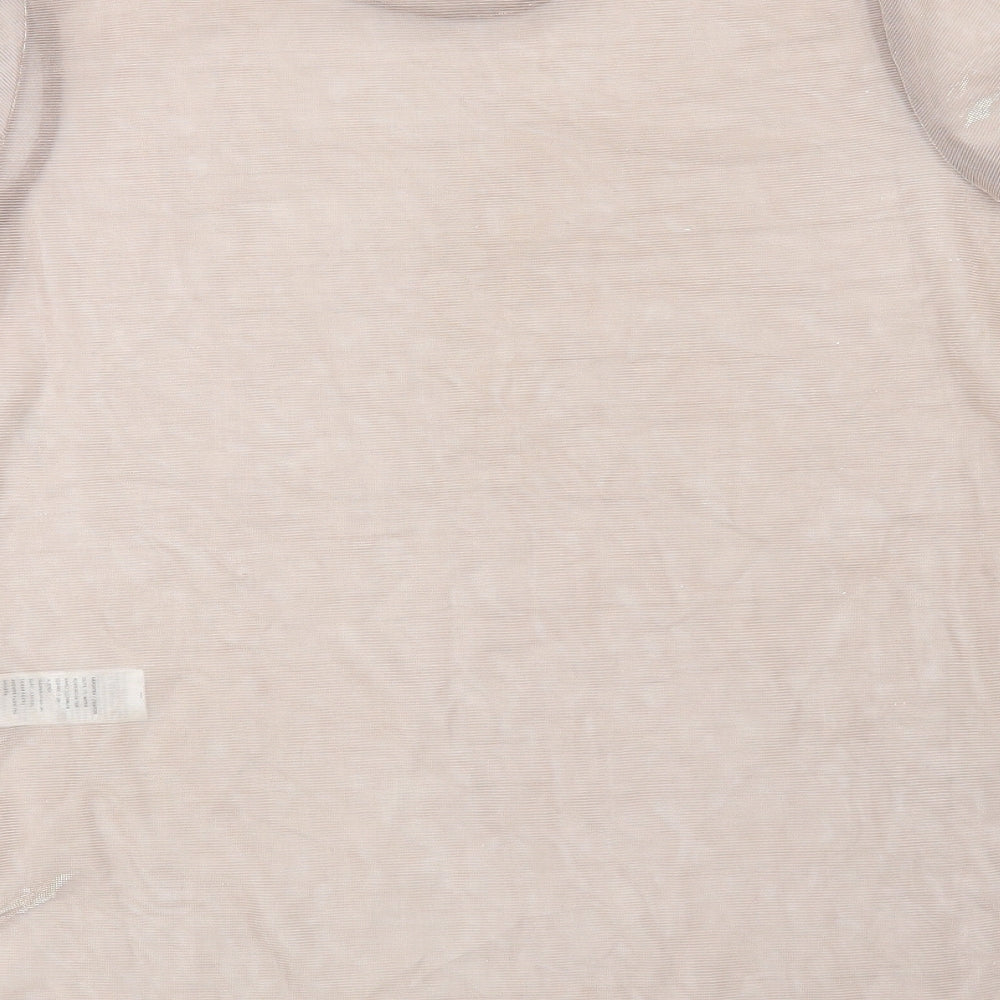 New Look Womens Pink Basic Blouse Size 12
