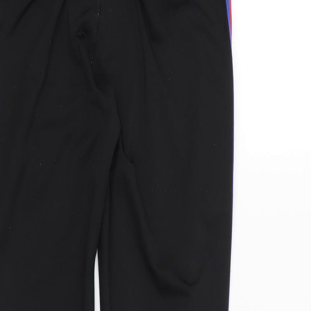 Workout Womens Black Striped Capri Leggings Size 6 L26 in