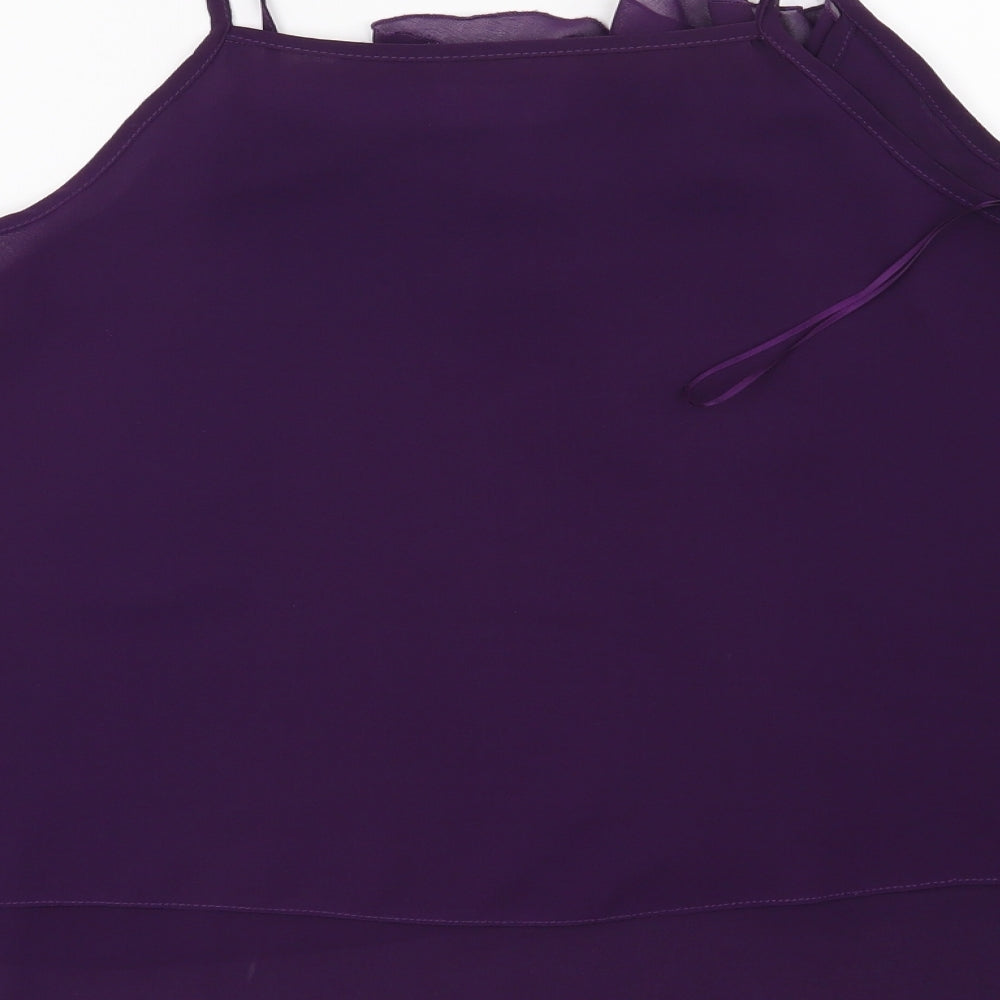 Apricot Womens Purple Basic Blouse Size 12
