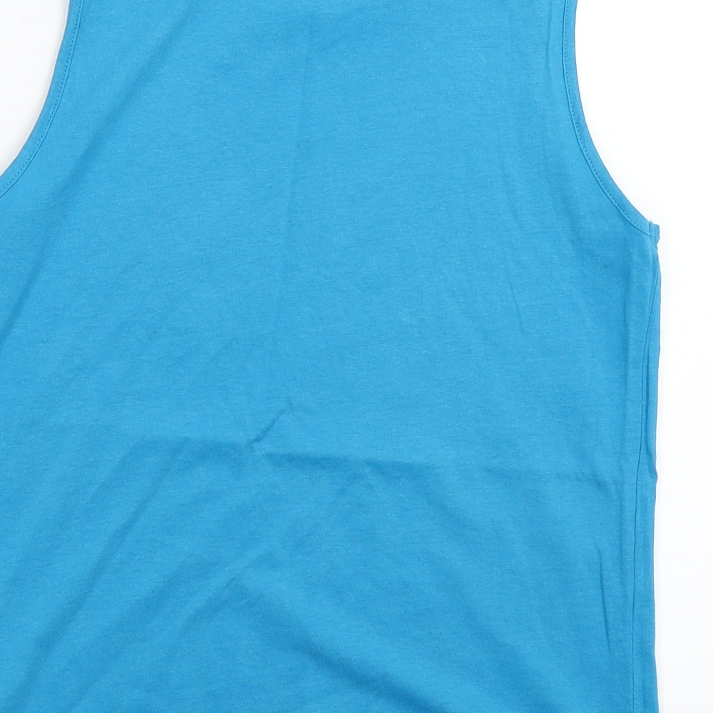 H&M Boys Blue Basic Tank Size 9-10 Years