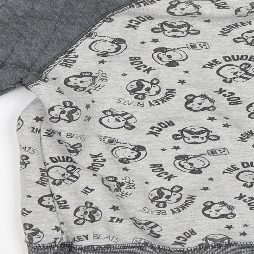 George Boys Grey Pullover Sweatshirt Size 2-3 Years - Monkeys