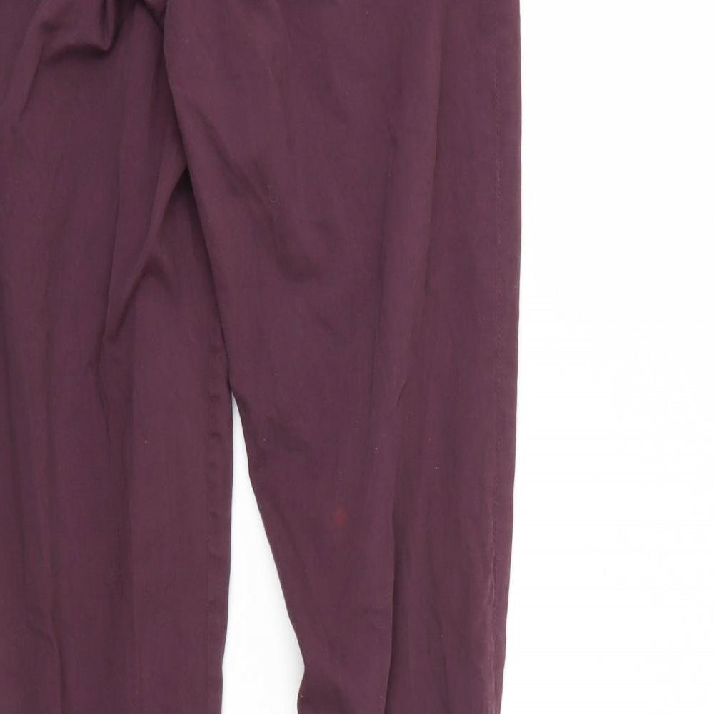 Dorothy Perkins Womens Purple Straight Jeans Size 8 L30 in