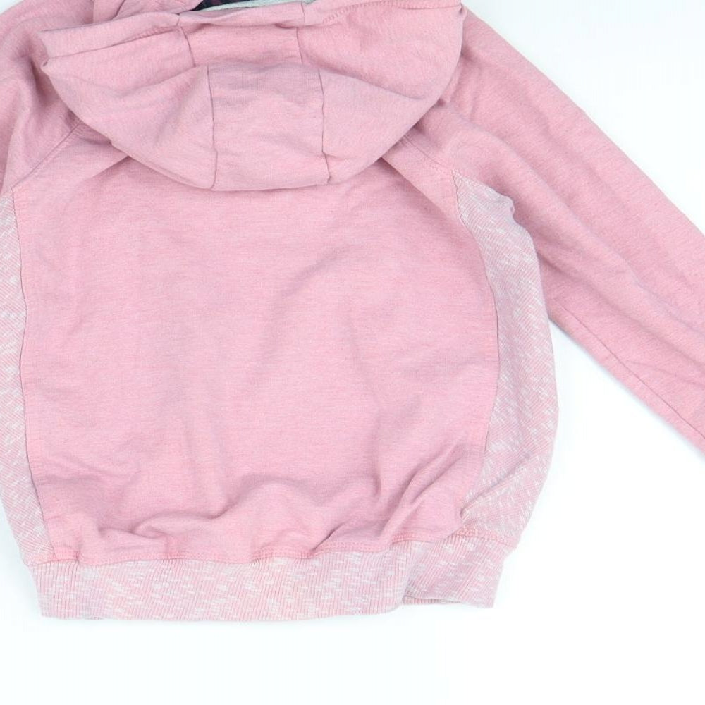 NEXT Girls Pink Rayon Pullover Hoodie Size 6 Years