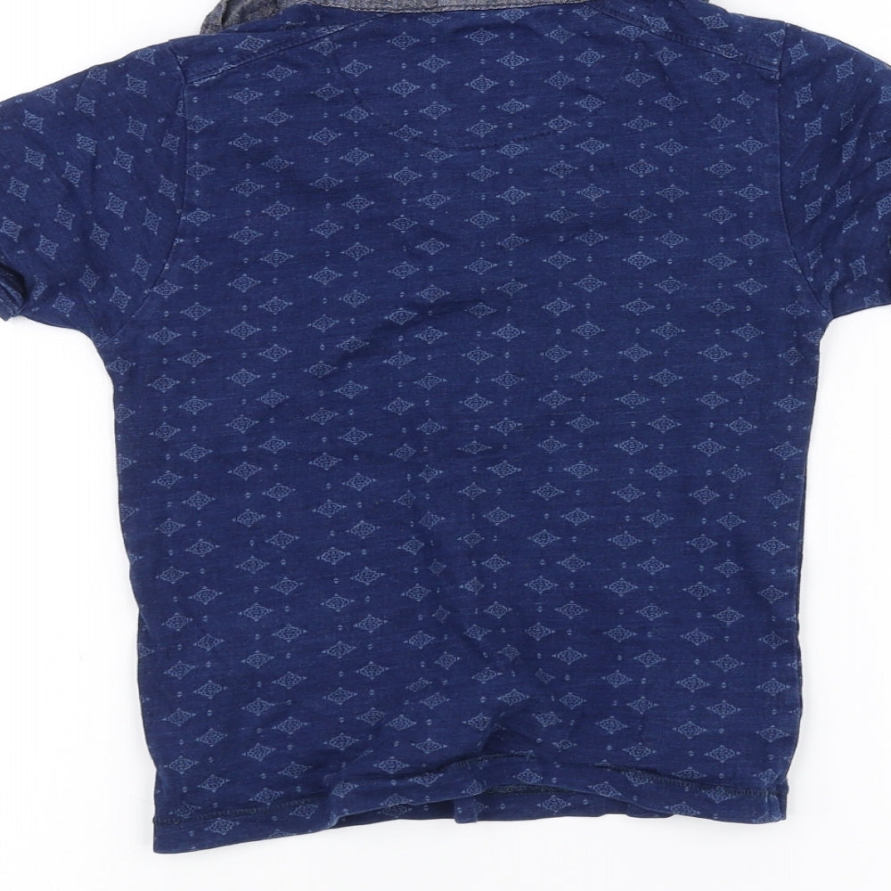 Rebel Boys Blue Basic Polo Size 5-6 Years