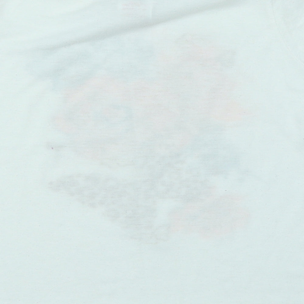 E-vie Angel Girls White Basic T-Shirt Size 6 Years