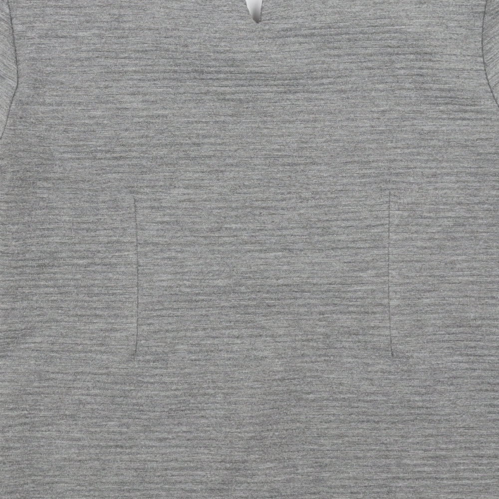 xana Womens Grey Pullover Sweatshirt Size 8