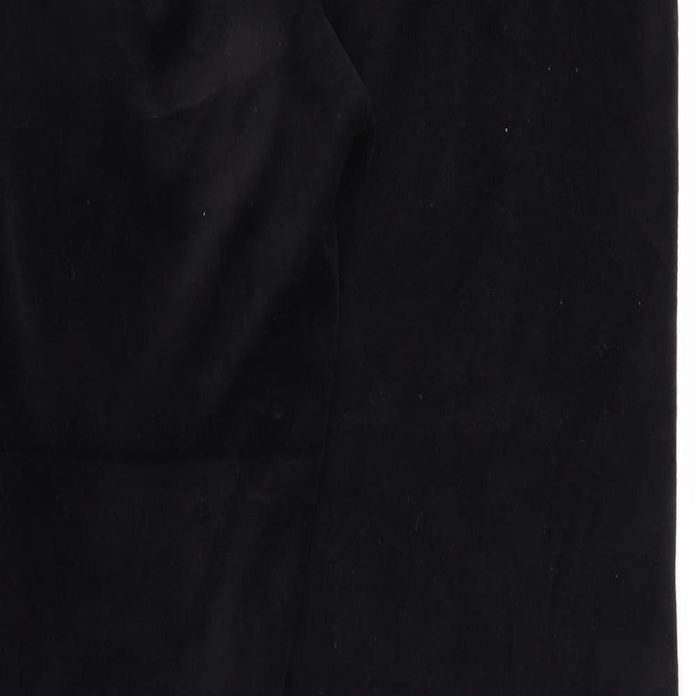 Secret Womens Black Trousers Size 16 L30 in