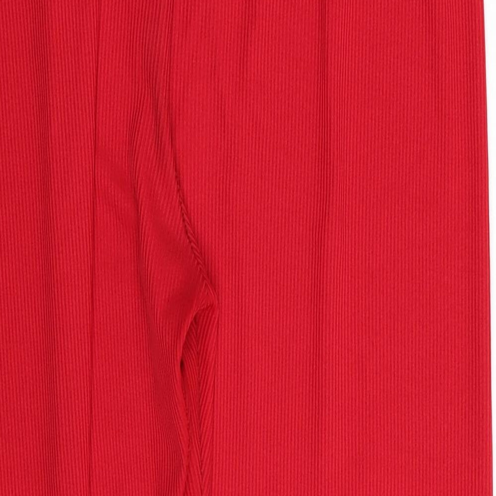 Preworn Womens Red Capri Trousers Size 32 in L20 in