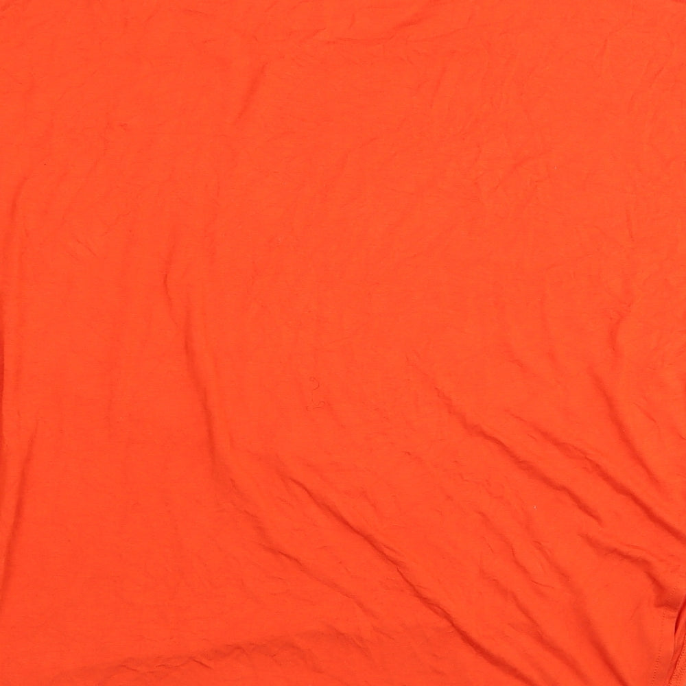 New Look Womens Orange Basic T-Shirt Size 12