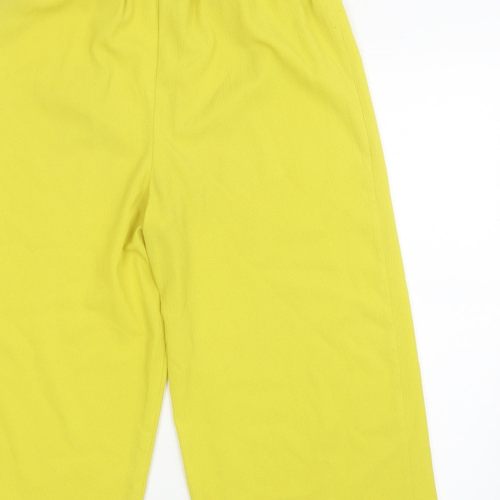 George Womens Yellow Cropped Trousers Size 8