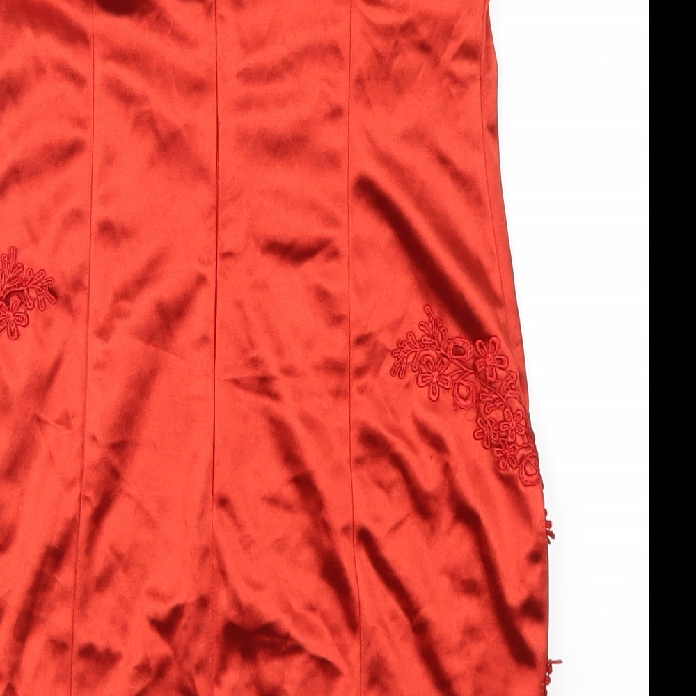 In the Style Womens Red Mini Size 10
