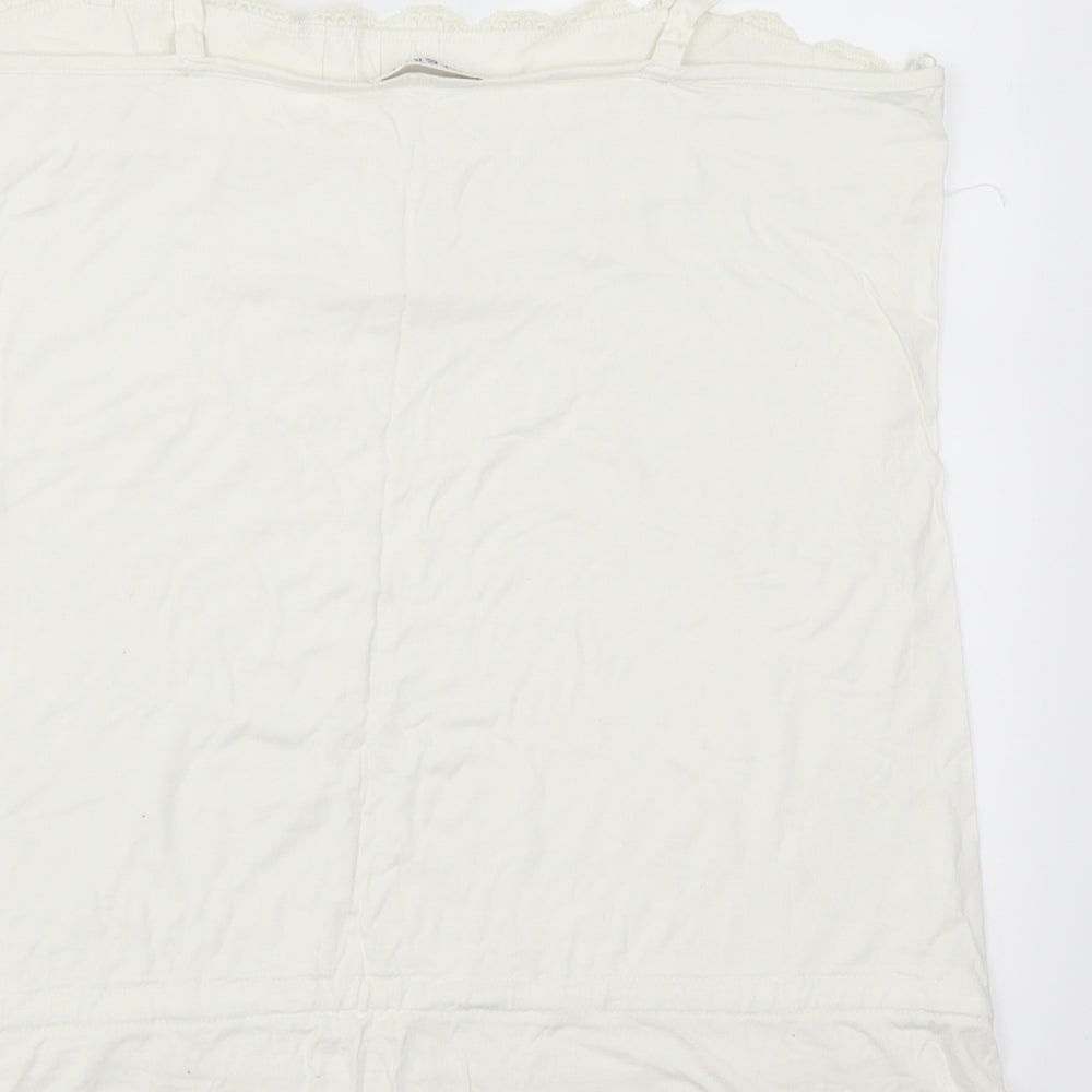George Womens White Basic Tank Size 18