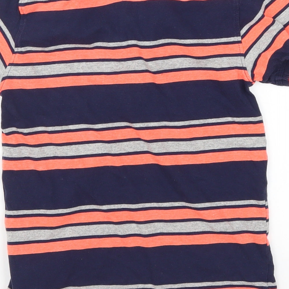 Blue Zoo Boys Blue Striped Basic Polo Size 5-6 Years - Pink